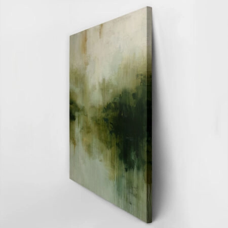 Πίνακας σε Καμβά ABSTRACT TEXTURED GREEN -  Sticky 2