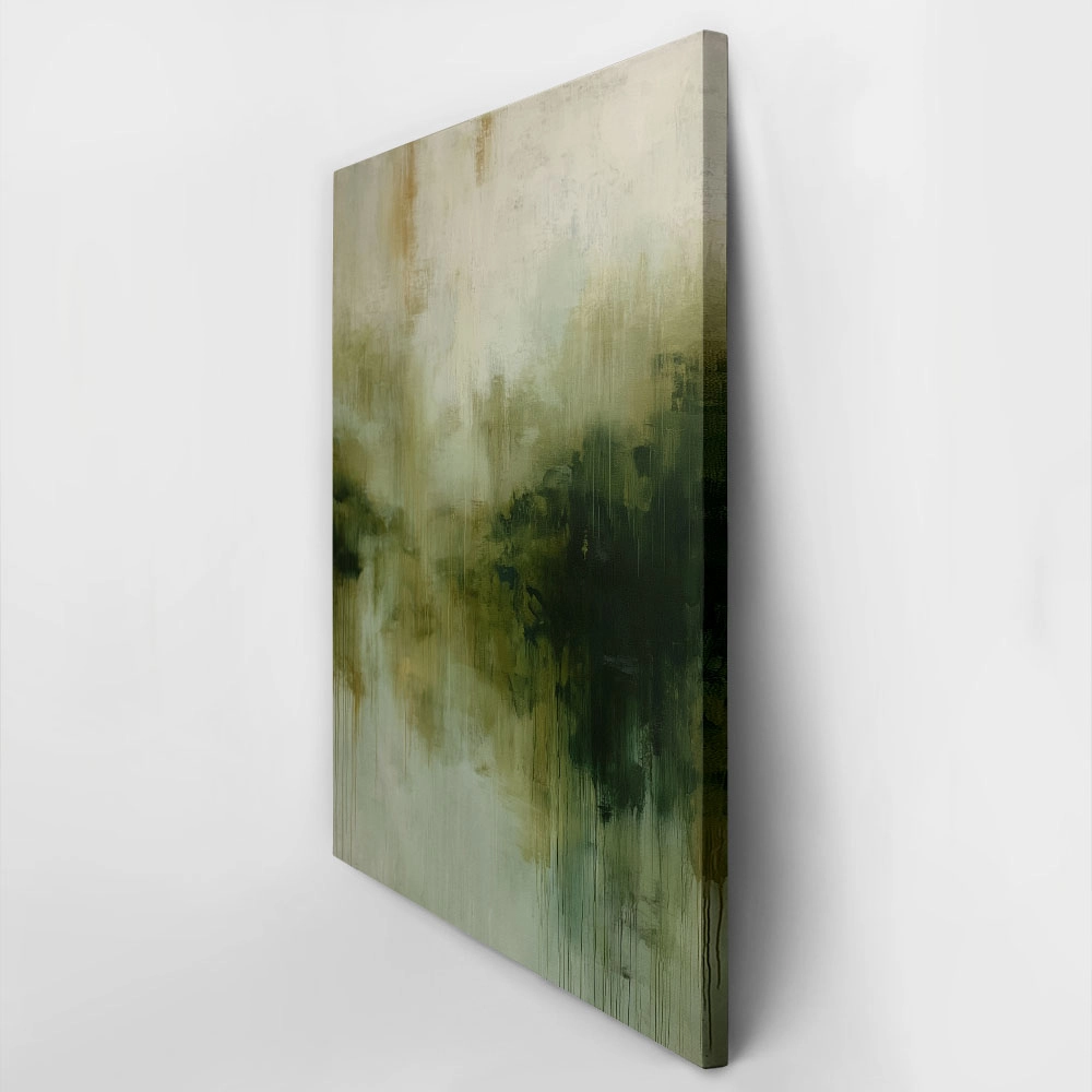 Πίνακας σε Καμβά ABSTRACT TEXTURED GREEN
