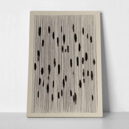 Πίνακας σε Καμβά ABSTRACT VERTICAL LINES BEIGE - 