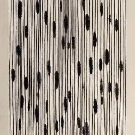 Πίνακας σε Καμβά ABSTRACT VERTICAL LINES BEIGE -  Sticky 5