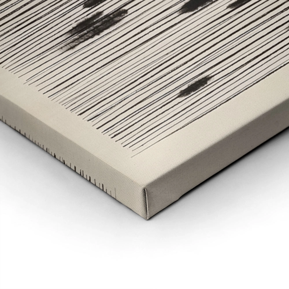 Πίνακας σε Καμβά ABSTRACT VERTICAL LINES BEIGE