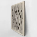 Πίνακας σε Καμβά ABSTRACT VERTICAL LINES BEIGE