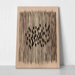 Πίνακας σε Καμβά ABSTRACT VERTICAL LINES LIGHT BROWN