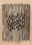 Πίνακας σε Καμβά ABSTRACT VERTICAL LINES LIGHT BROWN