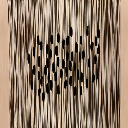 Πίνακας σε Καμβά ABSTRACT VERTICAL LINES LIGHT BROWN -  Sticky 5