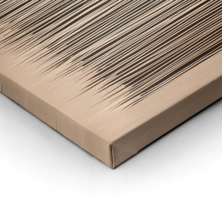Πίνακας σε Καμβά ABSTRACT VERTICAL LINES LIGHT BROWN -  Sticky 1