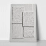 Πίνακας σε Καμβά ABSTRACT WHITE TEXTURED BOXES