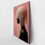 Πίνακας σε Καμβά AFROCENTRIC BEADED HEADDRESS PINK