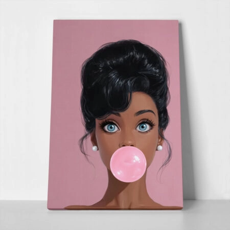 Πίνακας σε Καμβά AFROCENTRIC BUBBLEGUM - 