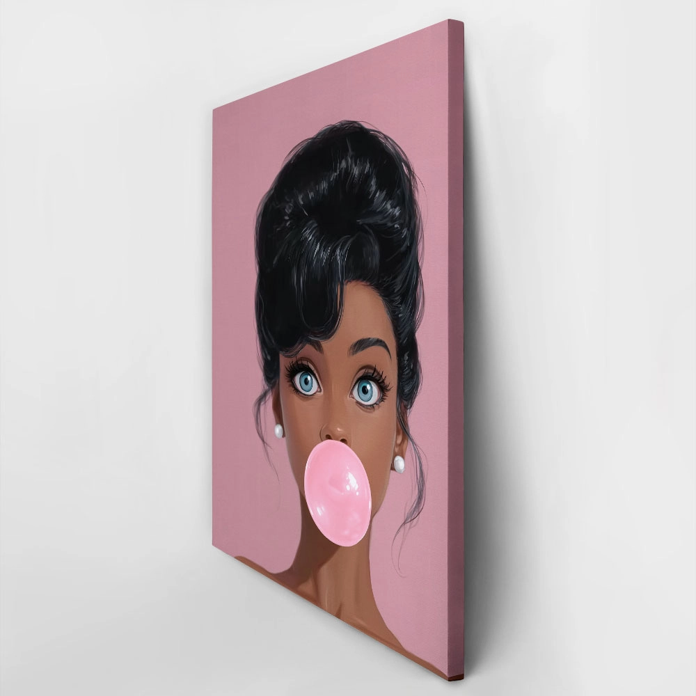 Πίνακας σε Καμβά AFROCENTRIC BUBBLEGUM