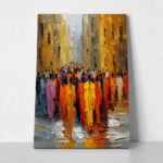 Πίνακας σε Καμβά AFROCENTRIC COLORFUL PEOPLE