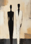Πίνακας σε Καμβά AFROCENTRIC COUPLE PAINTING