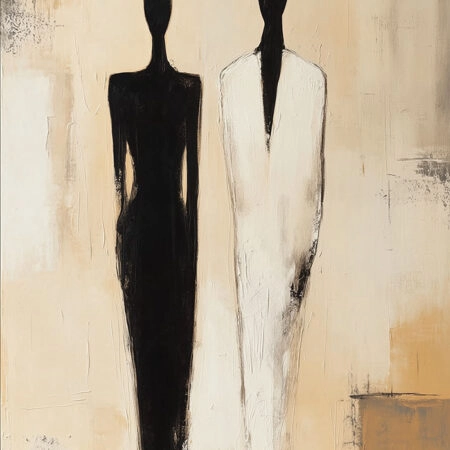 Πίνακας σε Καμβά AFROCENTRIC COUPLE PAINTING -  Sticky 5