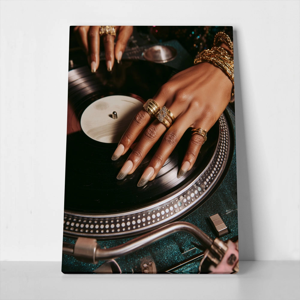 Πίνακας σε Καμβά AFROCENTRIC DJ 2