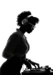 Πίνακας σε Καμβά AFROCENTRIC DJ BLACK AND WHITE