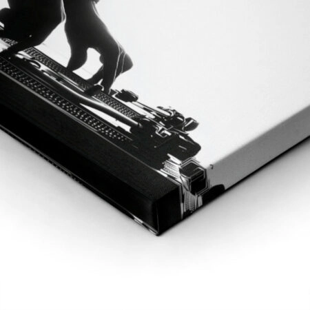 Πίνακας σε Καμβά AFROCENTRIC DJ BLACK AND WHITE -  Sticky 2