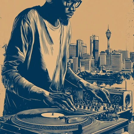 Πίνακας σε Καμβά AFROCENTRIC DJ SKETCH -  Sticky 5