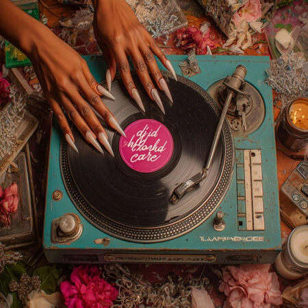 Πίνακας σε Καμβά AFROCENTRIC DJ WITH FLOWERS -  Sticky 5
