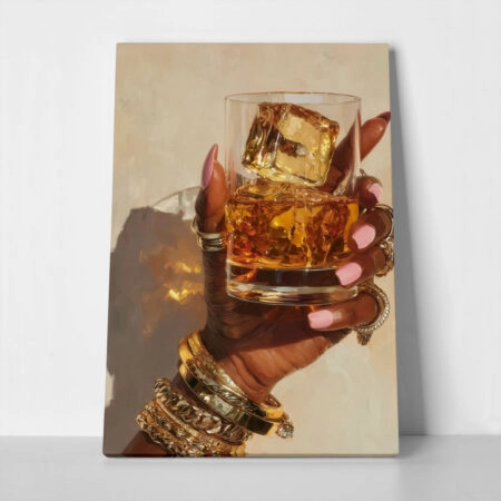 Πίνακας σε Καμβά AFROCENTRIC DRINKING - 