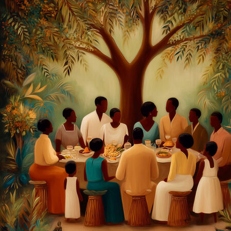 Πίνακας σε Καμβά AFROCENTRIC FAMILY TREE -  Sticky 5