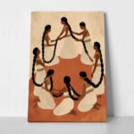 Πίνακας σε Καμβά AFROCENTRIC HAIR BRAIDING