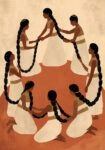 Πίνακας σε Καμβά AFROCENTRIC HAIR BRAIDING