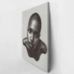 Πίνακας σε Καμβά AFROCENTRIC HALFTONE WOMAN PORTRAIT