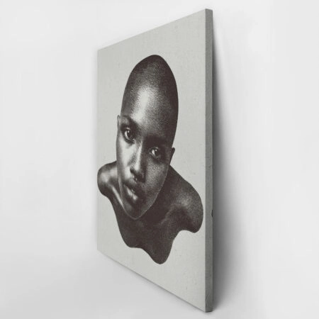 Πίνακας σε Καμβά AFROCENTRIC HALFTONE WOMAN PORTRAIT -  Sticky 3