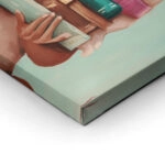 Πίνακας σε Καμβά AFROCENTRIC HOLDING BOOKS MINT