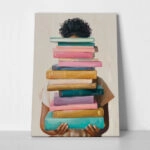 Πίνακας σε Καμβά AFROCENTRIC HOLDING BOOKS