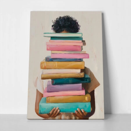 Πίνακας σε Καμβά AFROCENTRIC HOLDING BOOKS - 