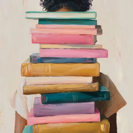 Πίνακας σε Καμβά AFROCENTRIC HOLDING BOOKS -  Sticky 5