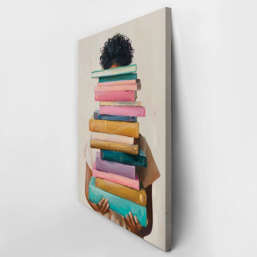 Πίνακας σε Καμβά AFROCENTRIC HOLDING BOOKS