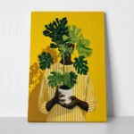 Πίνακας σε Καμβά AFROCENTRIC HOLDING PLANT