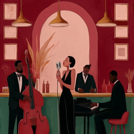 Πίνακας σε Καμβά AFROCENTRIC JAZZ CONCERT -  Sticky 5