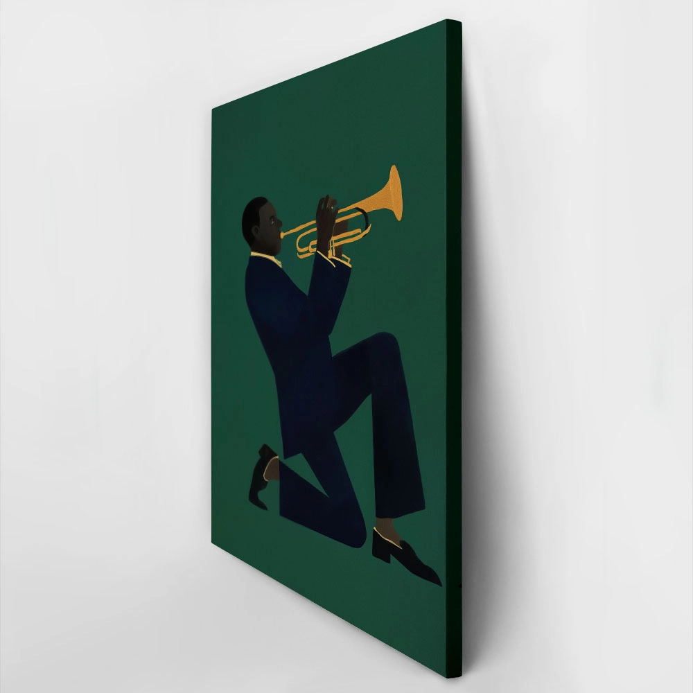 Πίνακας σε Καμβά AFROCENTRIC JAZZ PLAYER