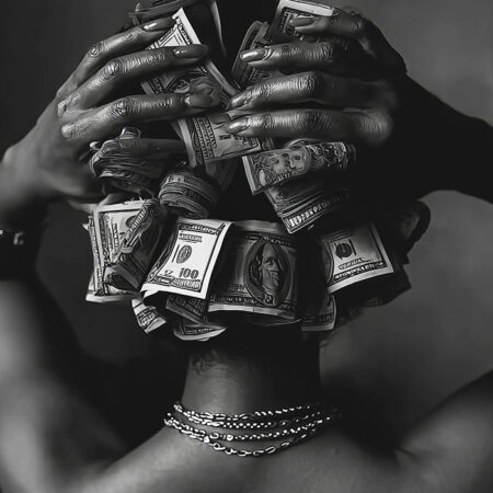 Πίνακας σε Καμβά AFROCENTRIC MONEY HAIR -  Sticky 5
