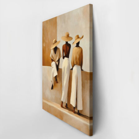 Πίνακας σε Καμβά AFROCENTRIC PEOPLE WITH HATS -  Sticky 3