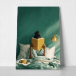 Πίνακας σε Καμβά AFROCENTRIC READING IN BED