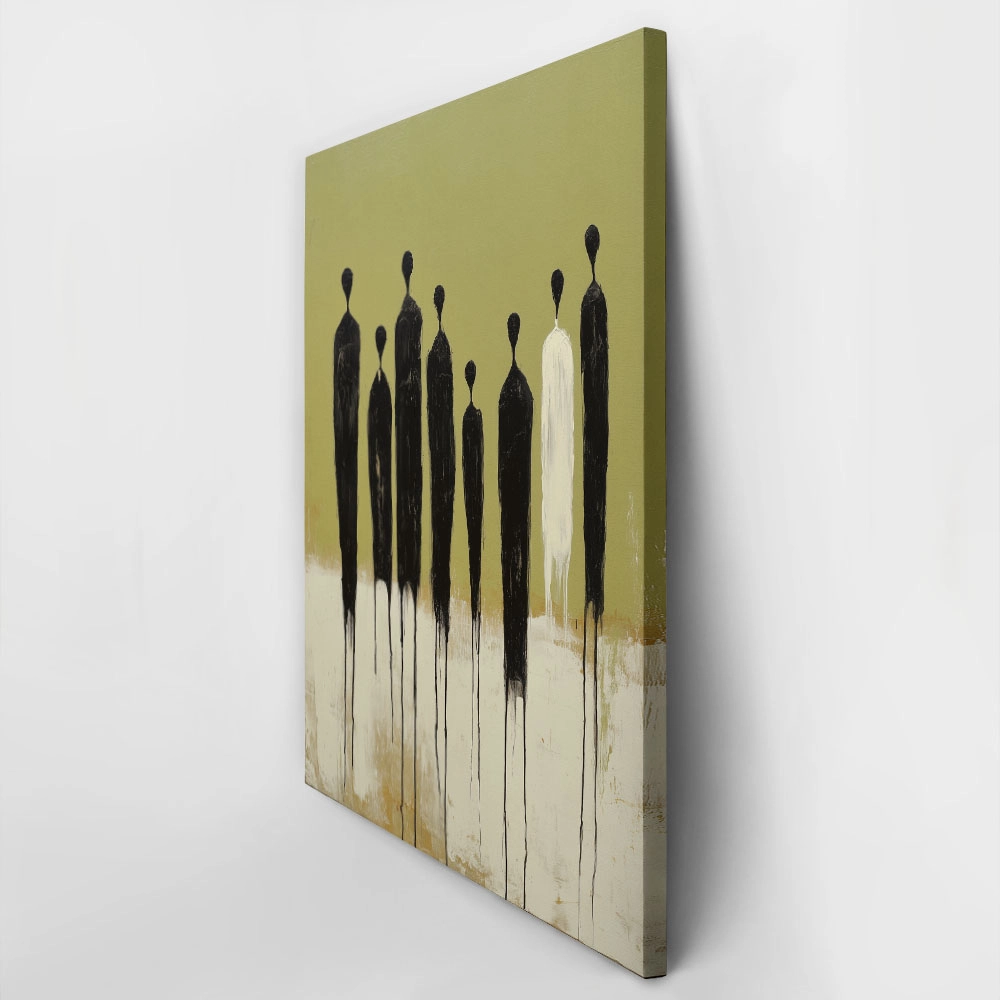 Πίνακας σε Καμβά AFROCENTRIC SILHOUETTES GREEN