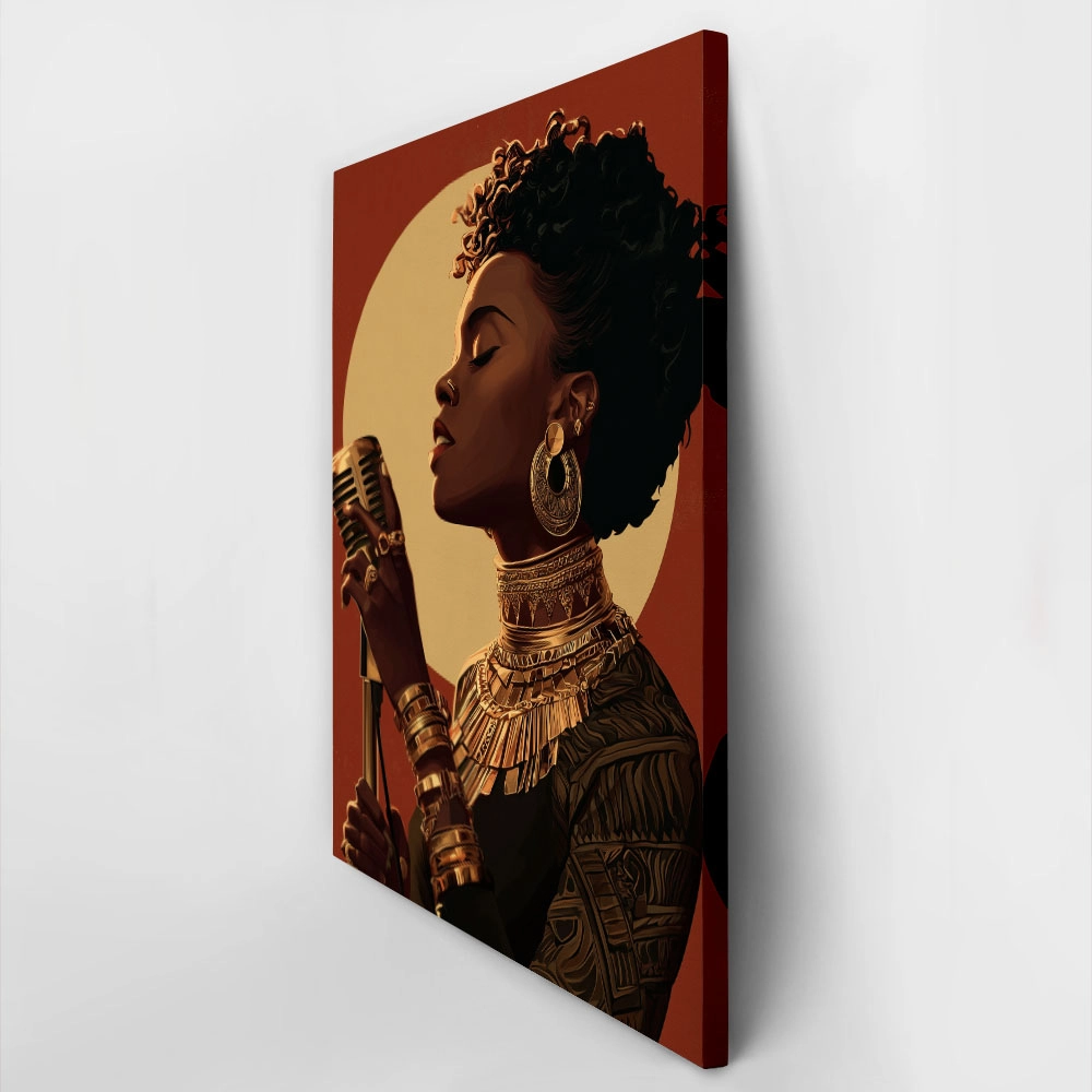Πίνακας σε Καμβά AFROCENTRIC SINGER