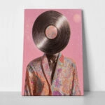Πίνακας σε Καμβά AFROCENTRIC VINYL HEAD