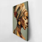 Πίνακας σε Καμβά AFROCENTRIC WOMAN ANGULAR PROFILE