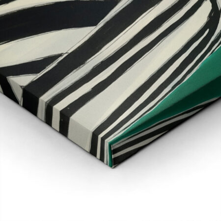 Πίνακας σε Καμβά AFROCENTRIC WOMAN GREEN BACKGROUND -  Sticky 2