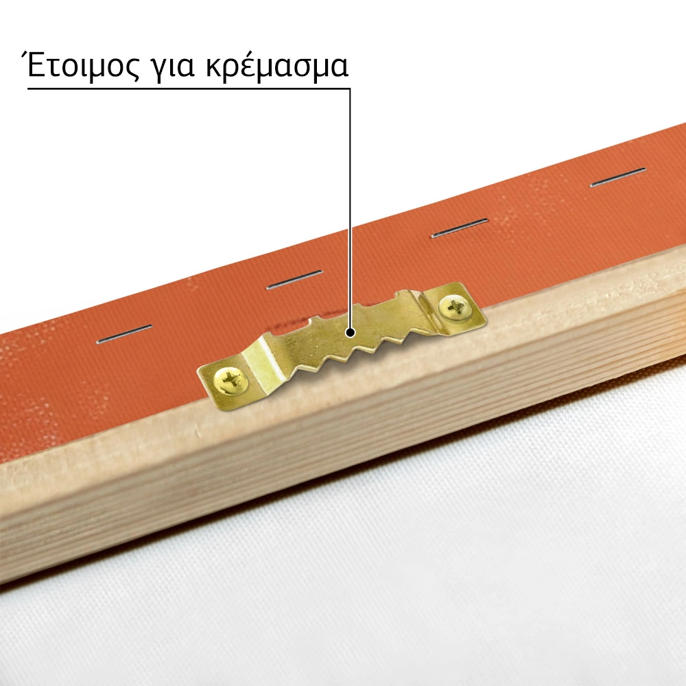 Πίνακας σε Καμβά AFROCENTRIC WOMAN HIDING BEHIND BOOK ORANGE