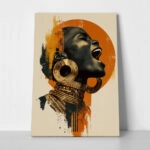 Πίνακας σε Καμβά AFROCENTRIC WOMAN SCREAMING