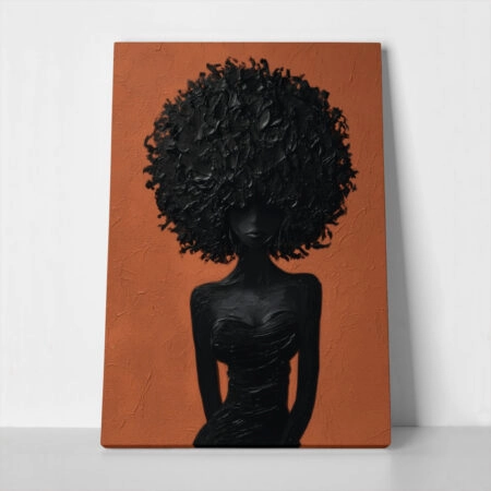 Πίνακας σε Καμβά AFROCENTRIC WOMAN SILHOUETTE