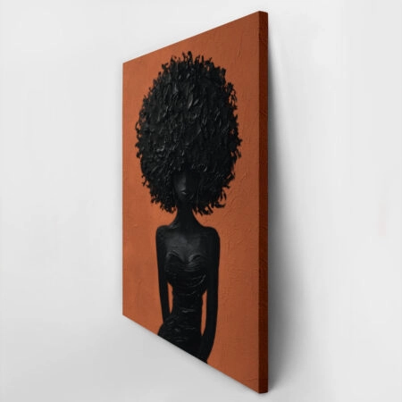 Πίνακας σε Καμβά AFROCENTRIC WOMAN SILHOUETTE -  Sticky 3