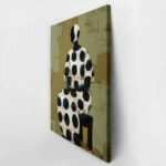 Πίνακας σε Καμβά AFROCENTRIC WOMAN SITTING GREEN