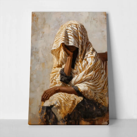 Πίνακας σε Καμβά AFROCENTRIC WOMAN THINKING